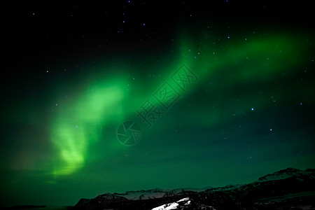 冰岛南部的北极光电离地磁舞蹈活动气氛北极星戏剧性天文学展示天气图片