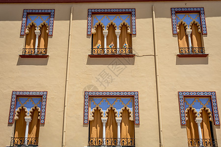 在科尔多瓦 西班牙 欧洲的窗户上设计漂亮图片