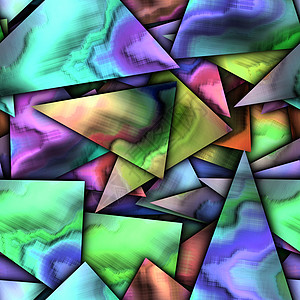 无缝破碎分形它制作图案的 3d 呈现器艺术品渲染艺术马赛克插图创造力装饰品万花筒三角形阴影图片