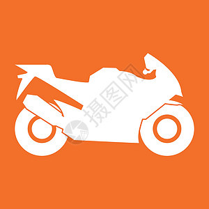 摩托车白色图标车辆驾驶发动机摩托徽章菜刀引擎背景图片