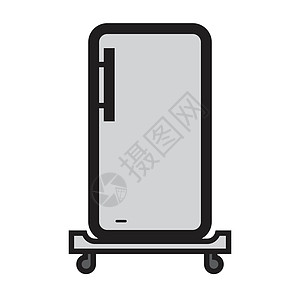 平面彩色冰箱 ico家用电器卡通片图片