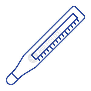 细线温度计 ico发烧卡通片医疗温度计细线背景图片