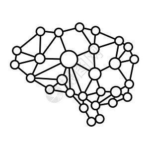 细线大脑 ico卡通片大脑细线脑干头脑小脑思考想像力图片