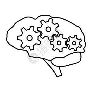 细线大脑 ico头脑细线思考小脑想像力卡通片脑干大脑图片