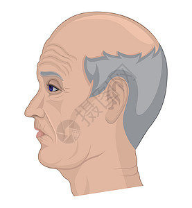老年男子的举例背景图片