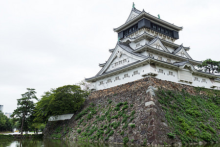 日本小仓城堡光洋神社历史性地标天空晴天阳光石头地区建筑学图片