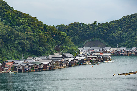 日本京都的渔夫村图片