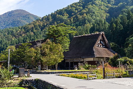 历史悠久的日本小岛江村图片