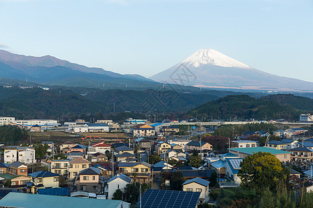 静冈市富士山文化蓝色国家高地魔法高原遗产观光城市天空图片