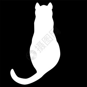 猫集合剪影阴影黑色猫科动物插图猫咪绘画艺术朋友动物夹子图片