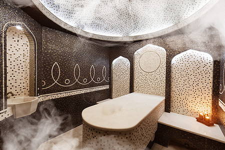 土耳其桑拿 土耳其传统夏曼的内地龙头洗澡房间治疗制品历史性浴室酒店奢华大理石图片