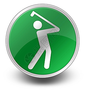 图标 按钮 平方图高滚四人大车链接文字插图高尔夫球俱乐部贴纸运动推杆图片