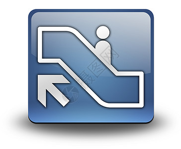 图标 按钮 立方图梯升起运输传送带贴纸象形插图纽扣行人购物安全飞机场图片