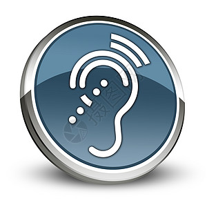 图标 按键 象形听力障碍人士耳朵指示牌助听器药物神经灵敏度减值耳聋疾病图片