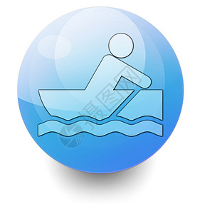 图标 按钮 平方图中风指示牌贴纸水手竞赛运动插图象形闲暇船只背景图片