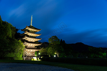 鲁里科吉寺寺寺塔传统历史性旅行建筑宝塔城市琉璃光路木头历史图片