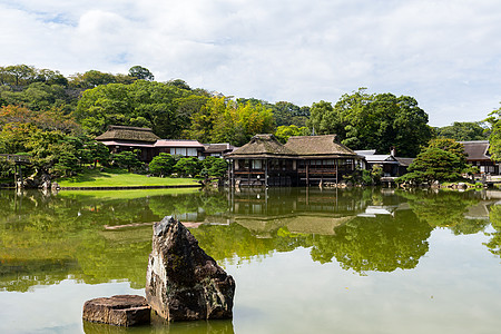 日本花园石头岩石观光古董风景历史游客建筑学园艺建筑图片
