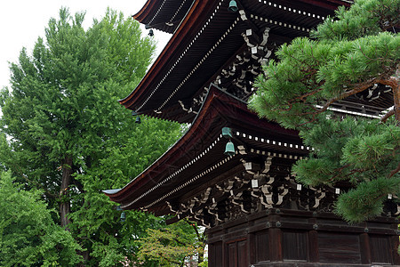 日本寺庙植物地标公园建筑学宗教佛教徒旅行宝塔建筑旅游图片