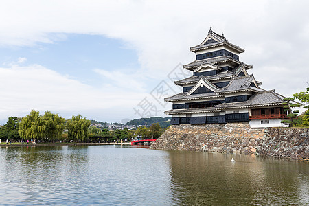 传统的日本松本城堡松本堡乌鸦世界石头吸引力历史旅游蓝色天空遗产建筑图片