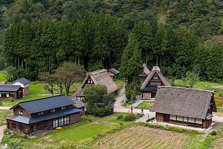 历史悠久的日本白川村图片