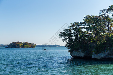 日本松岛 清蓝的天空图片