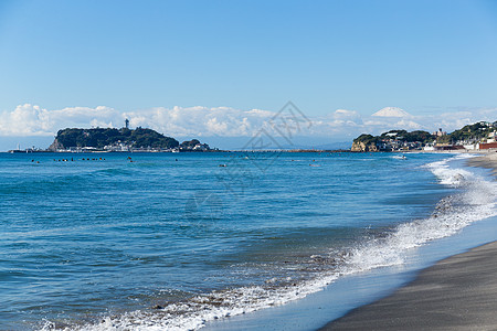 卡马库拉和海滩运动冲浪海岸灯塔城市海浪冲浪板天空地标蓝色图片