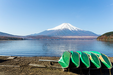 富士山和船图片