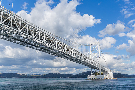 鸣人桥海峡涡流旅行火车阳光明石地标游客漩涡天空图片