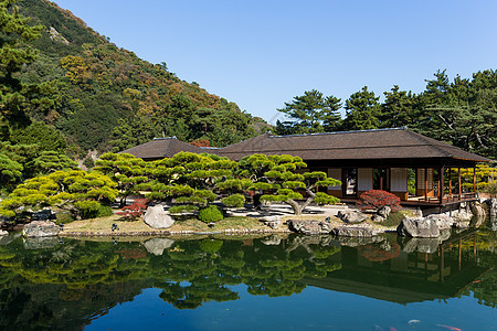 里瓜林花园行人植物天桥植物学环境场景石头公园休息图片