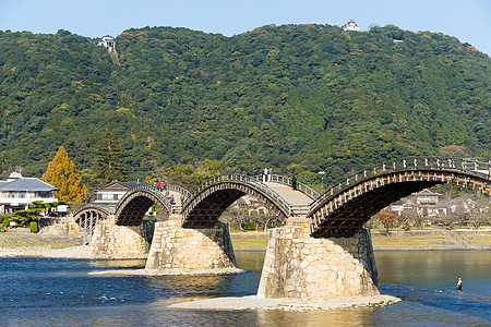 金台桥旅行地标锦带曲线城堡游客历史性建筑学场景传统图片