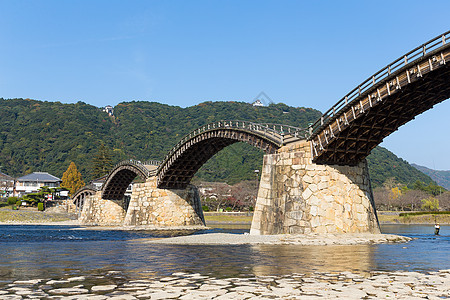 日本金台桥旅行场景历史性风景游客城堡历史地标建筑学图片