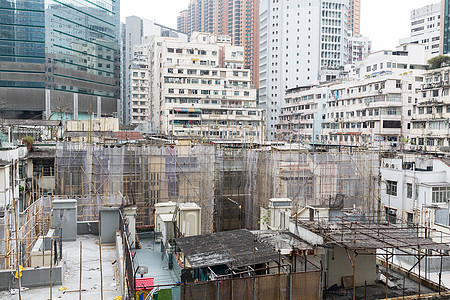 香港旧大楼市中心贫困经济衰退街道公寓住宅生活栖息地贫民窟建筑学图片