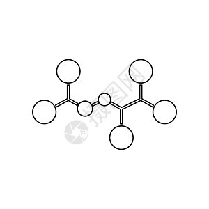 分子黑色图标图片