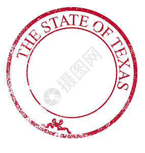 得克萨斯州橡胶油墨印印圆形边框插图地理红色徽章领土橡皮邮票墨水图片