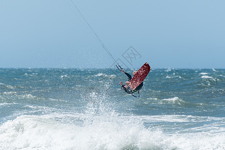 Kite 俯冲器速度海滩波浪娱乐运动力量活动冲浪冲浪板木板图片