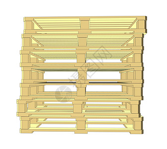 木质货盘 白纸孤立送货工作小路贮存仓库货运购物木板运输架子图片