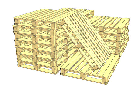 木质货盘 白纸孤立贮存购物工作店铺包装托盘货运船运木材仓库图片