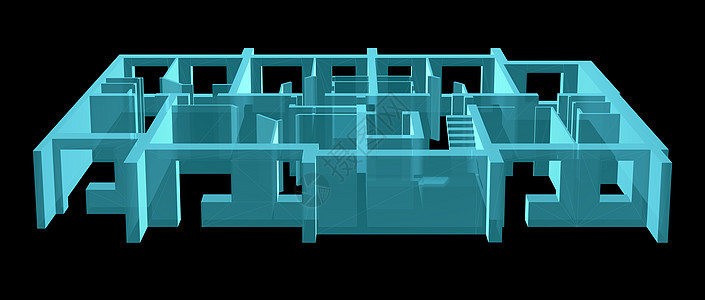 X光 公寓楼模模范楼层建筑学设计师建造建筑绘画工程渲染x射线3d房子图片