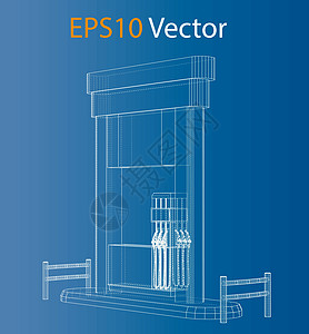 加油站 它制作图案线框矢量柴油机化石绘画气体燃料建筑车站软管运输石油图片
