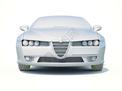 3d车白色空白模版修理图标车身背景豪车车辆3d汽车工业模板保养图片