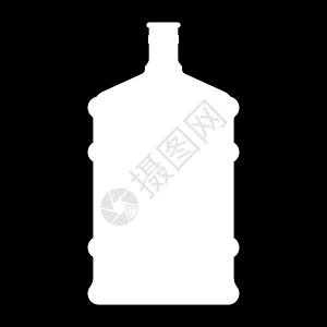 大瓶大瓶白色图标瓶子冷却器送货液体瓶装饮料办公室商业矿物图片