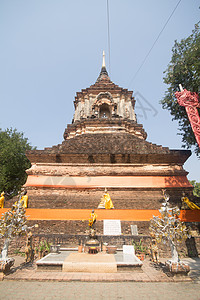 清迈市旧寺庙遗产旅行文化地标历史佛教徒历史性建筑学图片