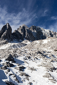 云南丽江古城玉龙雪山目的地天空旅游旅行背景