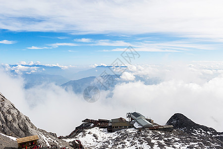 云丘山玉龙雪山旅游天空目的地旅行背景