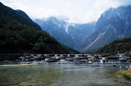 利江蓝月亮谷旅游旅行目的地高清图片