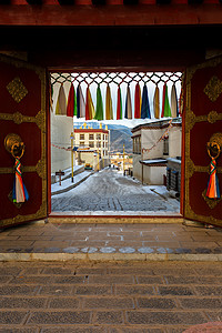 桑赞林修道院旅游寺院目的地旅行图片