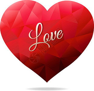 红心横幅礼物绘画标签恋情折纸边界卡片展示情感图片
