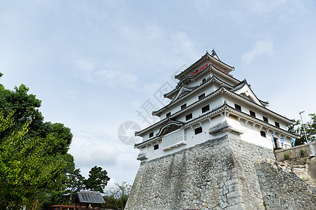 日本的家松城堡历史建筑传统城市传奇白色天空历史性建筑学地标图片