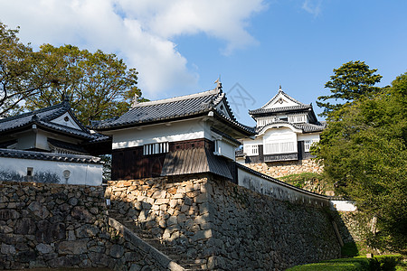 日本松山城堡遗产历史性地标历史比丘城墙石头建筑文化旅行图片