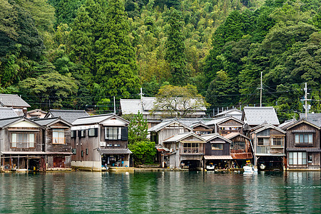 内厝澳码头京都伊内乔的传统住房背景